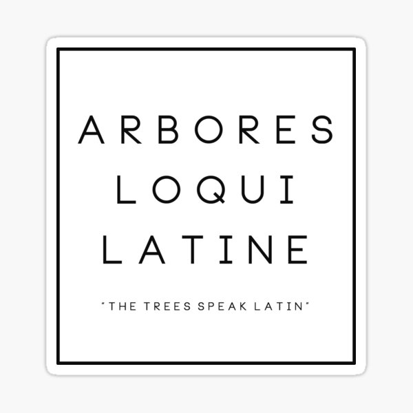 Item preview, The trees speak Latin designed and sold by Daniela Cheshire.