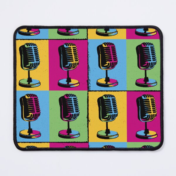 Item preview, Retro Pop Art Microphones  designed and sold by MandVDesigns.