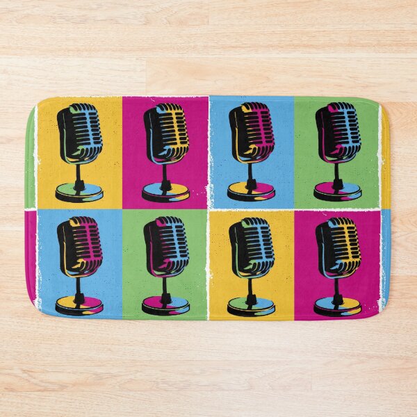 Item preview, Retro Pop Art Microphones  designed and sold by MandVDesigns.
