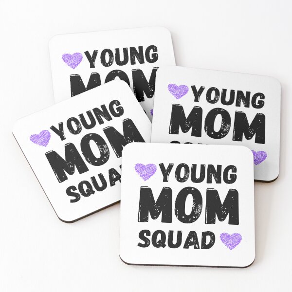 Item preview, Young mom squad - White background designed and sold by The Love Quill.