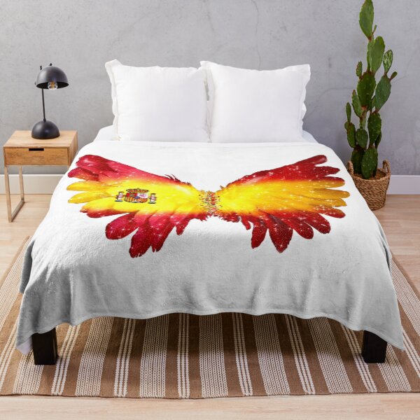 Item preview, Spain Flag Angel Wings Madrid Glitter designed and sold by Jolly-Yosei.