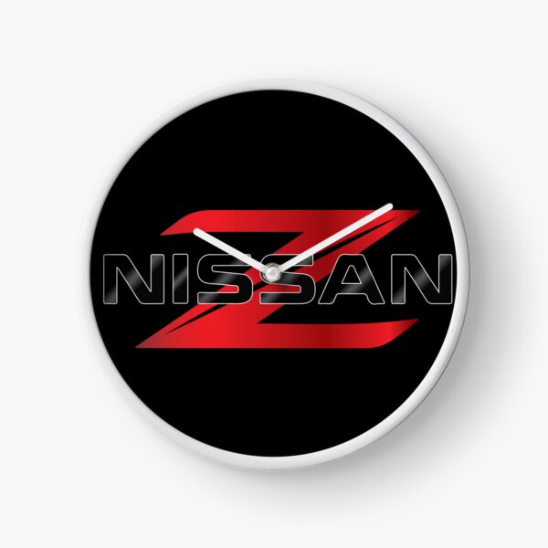 Nissan Z Logo - New Red Clock