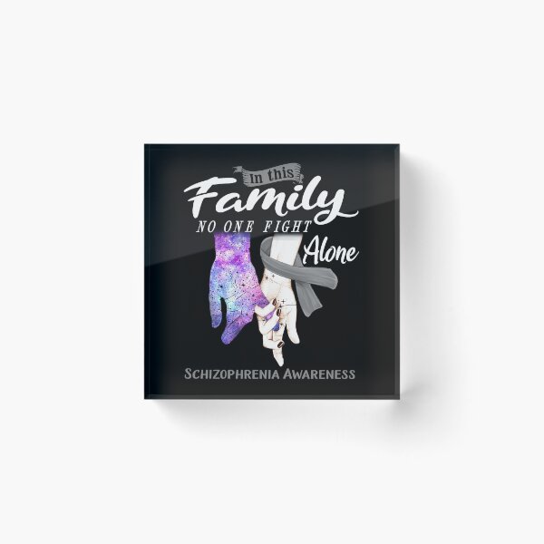 Item preview, In This Family No One Fights Alone SCHIZOPHRENIA Awareness designed and sold by Mnrshirley.