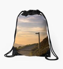 Bend in the path Drawstring Bag