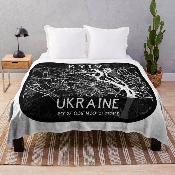 Item preview, KYIV, KIEV UKRAINE CITY MAP MONOCHROME BLACK designed and sold by lukas69graphic.