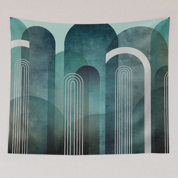 Item preview, Teal Arches designed and sold by UrbanEpiphany.