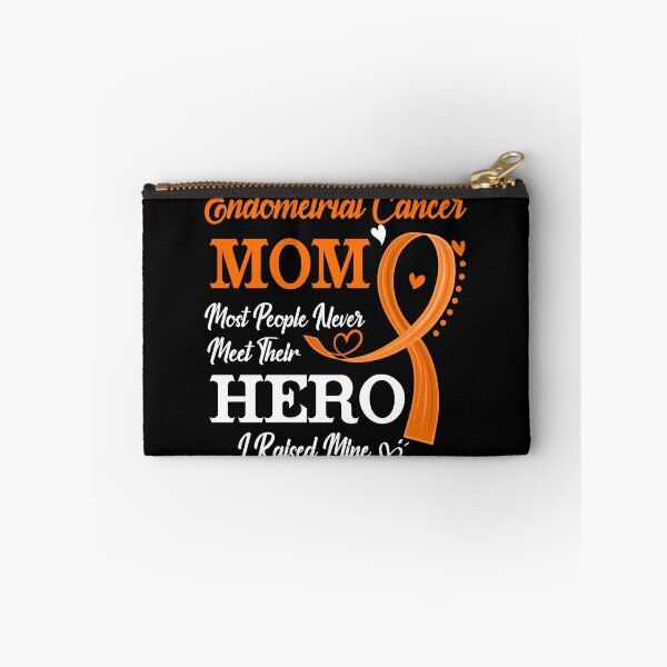 Item preview, Proud Endometrial Cancer Mom Most People Never Meet Their Hero I Raised Mine Endometrial Cancer Awareness designed and sold by Kohend.