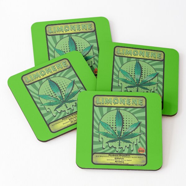 Item preview, Cannabis terpene Limonene medical benefits and effects trading card style designed and sold by YomeHayin.