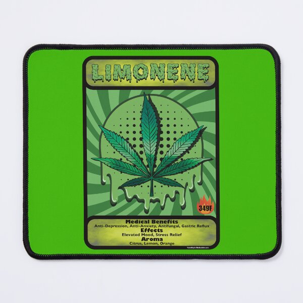 Item preview, Cannabis terpene Limonene medical benefits and effects trading card style designed and sold by YomeHayin.