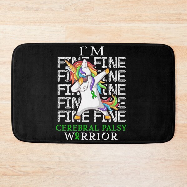Item preview, Unicorn Cerebral Palsy Warrior I'm Fine Cerebral Palsy Awareness designed and sold by Hatjar.