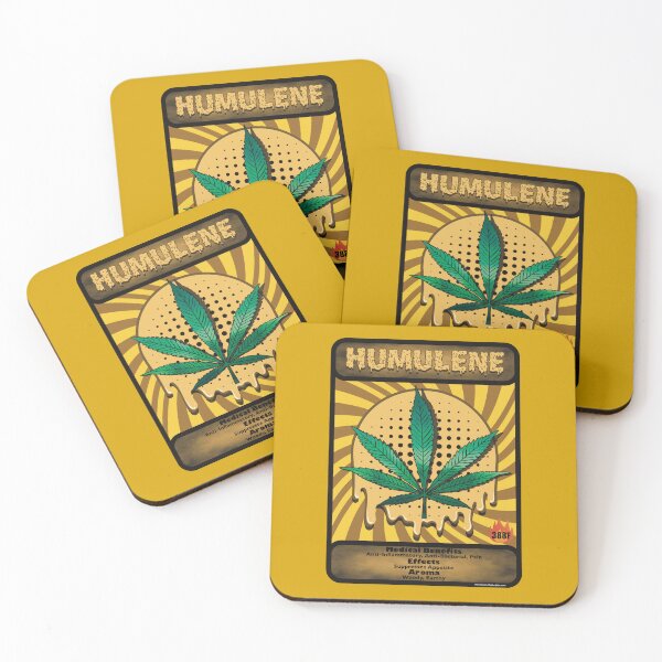 Item preview, Cannabis terpene Humulene medical benefits and effects trading card style designed and sold by YomeHayin.
