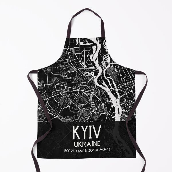 Item preview, KYIV, KIEV UKRAINE CITY MAP MONOCHROME BLACK designed and sold by lukas69graphic.