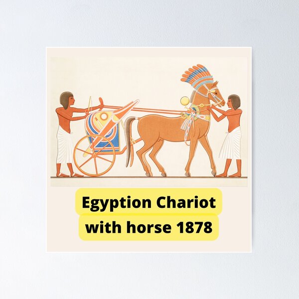 Item preview, Egyption Chariot with horse 1878 painting designed and sold by LGMmugsdesign.