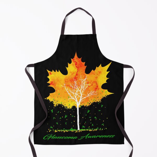 Item preview, Glaucoma Awareness Maple Leaf Autumn Tree Orange Fall Leaves Season designed and sold by Sabfit.