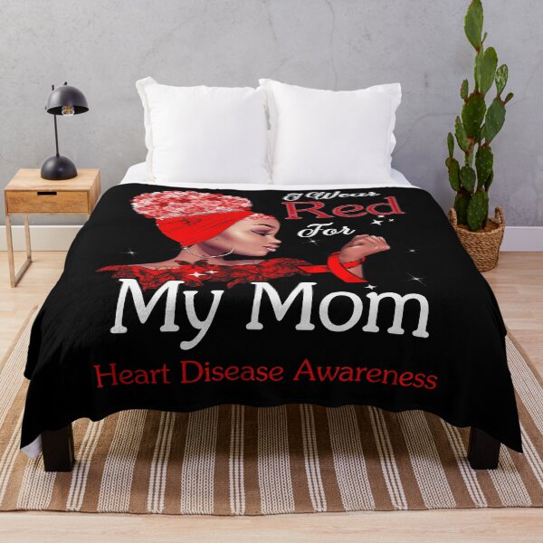Item preview, Heart Disease Awareness Black Girl I Wear Red For My Mom designed and sold by tenjun16.