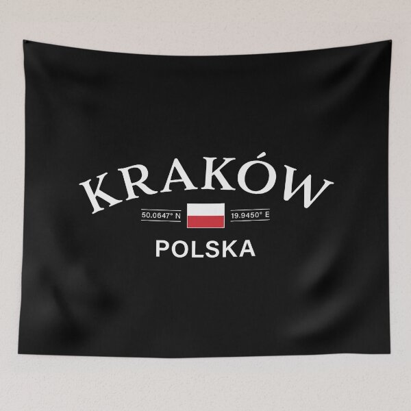 Item preview, Krakow Polska (Cracow Poland) Polish Coordinates designed and sold by HakeDesign.