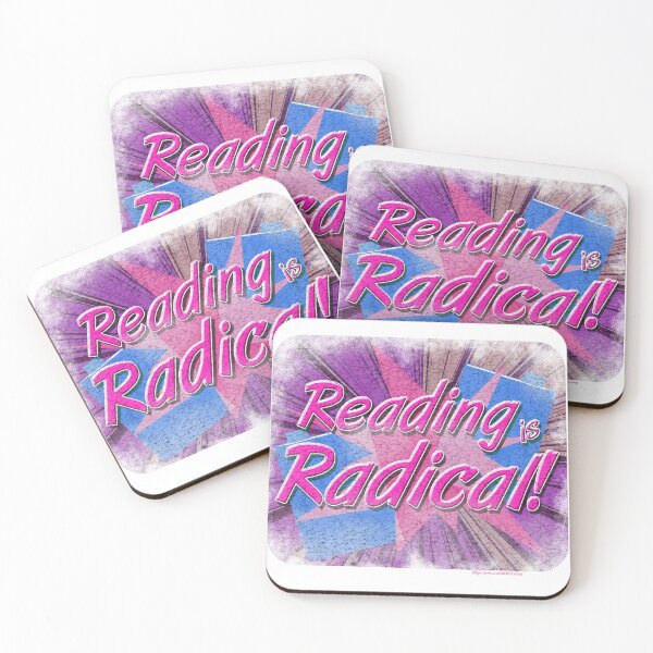 Item preview, Reading Is Radical Retro Bookworm Slogan designed and sold by mytshirtfort.