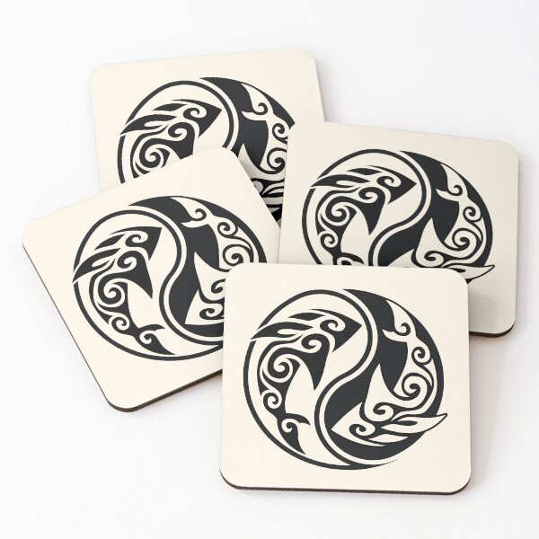 Item preview, Tribal Shark Yin Yang Design designed and sold by blackdogshop.