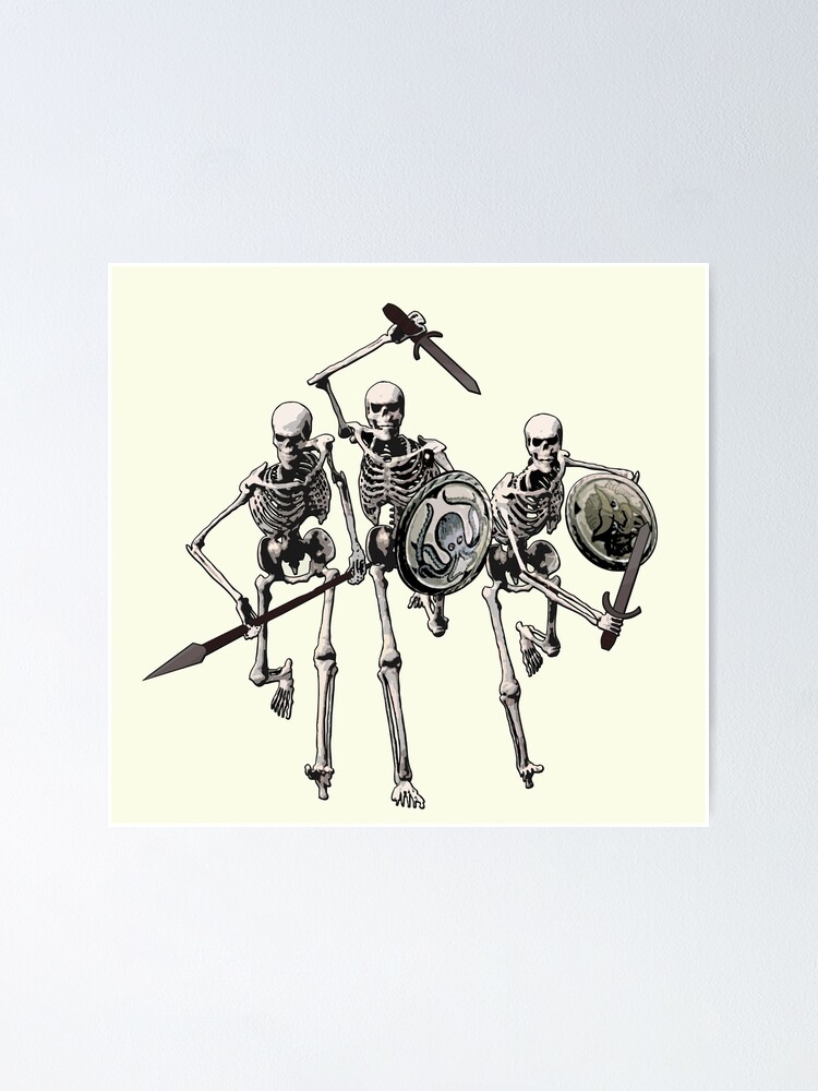 Skeleton Charge" Poster for Sale by LordNeckbeard