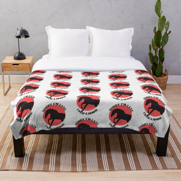 Item preview, Sorry I am late I saw a horse! Animal lover design! golden design pattern designed and sold by PressPixel.