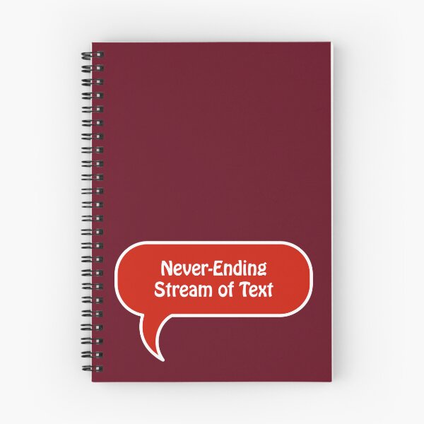 Item preview, "Never-Ending Stream of Text" Speech Bubble designed and sold by So Okay Here's the Thing.