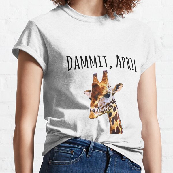 april the giraffe shirt