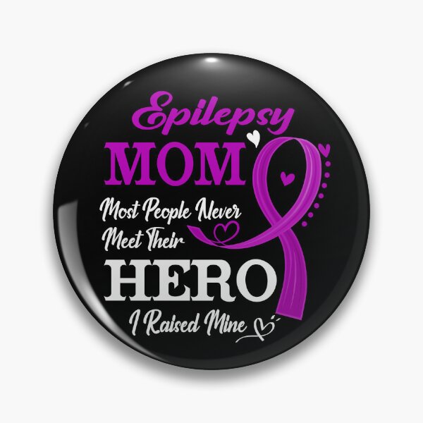 Item preview, Proud Epilepsy Mom Most People Never Meet Their Hero I Raised Mine Epilepsy Awareness designed and sold by Kohend.