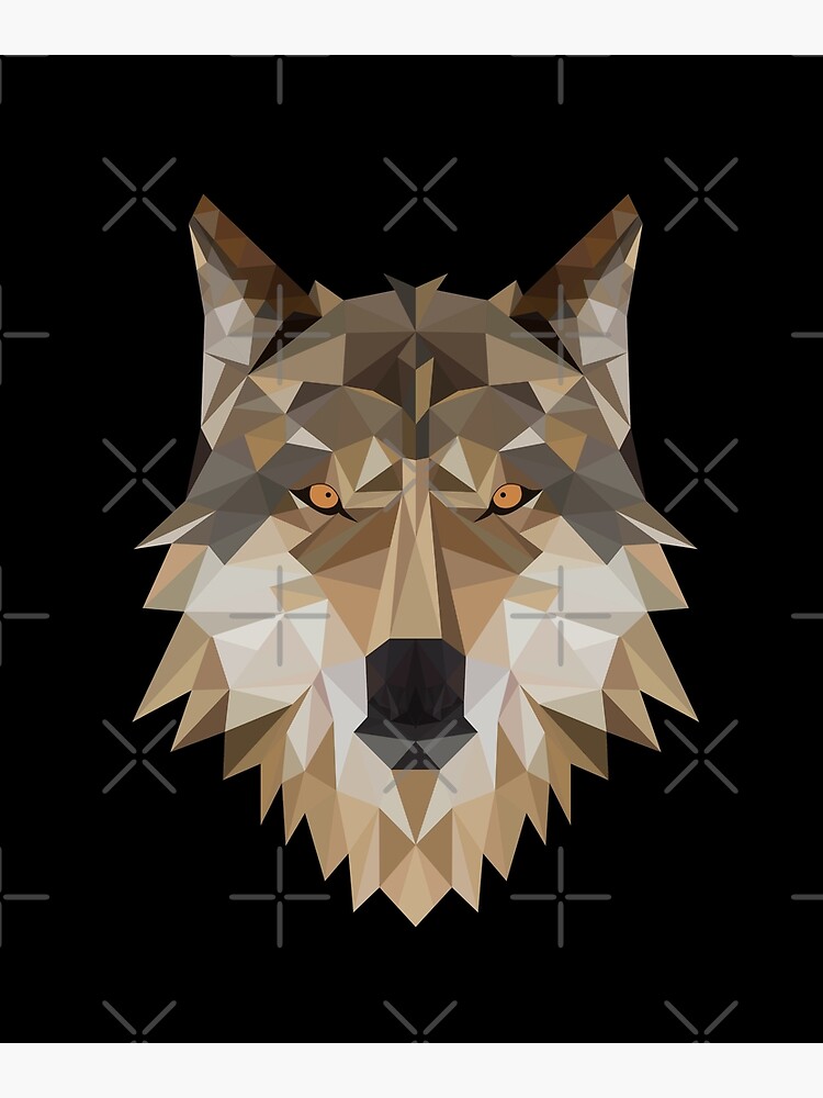 Cartoon Wolf Designs Sticker Poster For Sale By Animalsoutpost