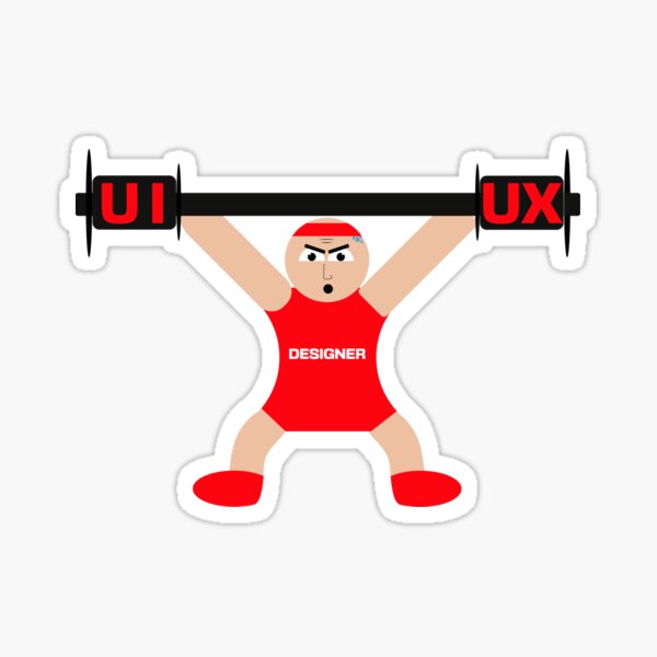 "Funny designer ui ux" Sticker by SpaceUIUX | Redbubble