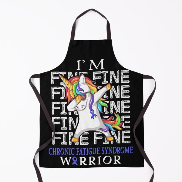 Item preview, Unicorn Chronic Fatigue Syndrome Warrior I'm Fine Chronic Fatigue Syndrome Awareness designed and sold by Hatjar.