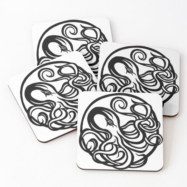 Item preview, Octopus Circle | Kraken Design designed and sold by Monochromatics by Corie Mae Dark.