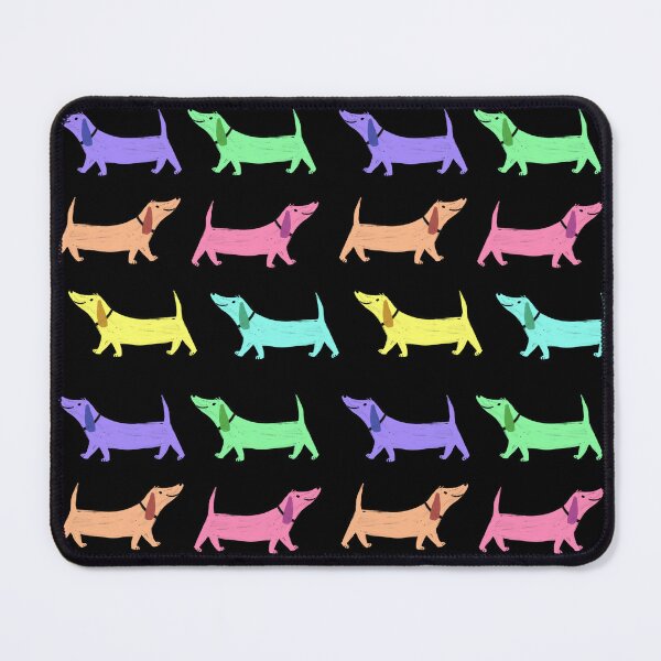 Item preview, Rainbow dachshund pattern designed and sold by Brigidmalloy.