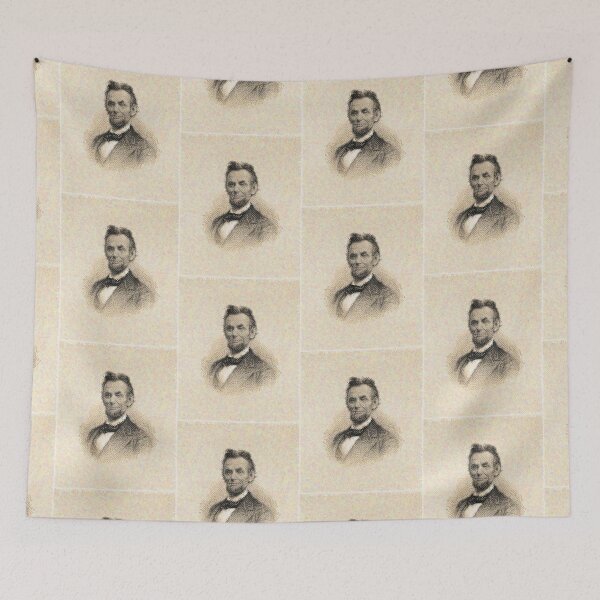 Aperçu de l'œuvre Après Chuck Close - Portrait - Abraham Lincoln créée et vendue par imageresource.