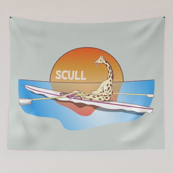 Item preview, Giraffe Single scull rowing boat designed and sold by piedaydesigns.
