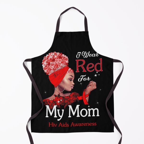 Item preview, Hiv Aids Awareness Black Girl I Wear Red For My Mom designed and sold by tenjun16.