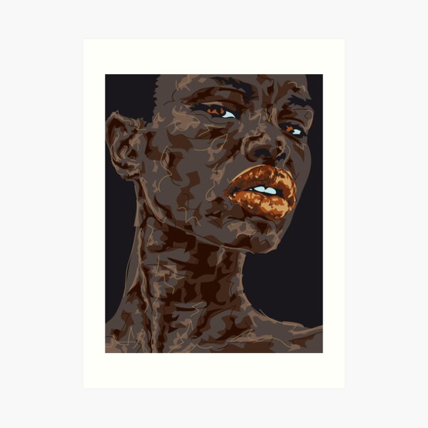Lady Ghana Kunstdruck
