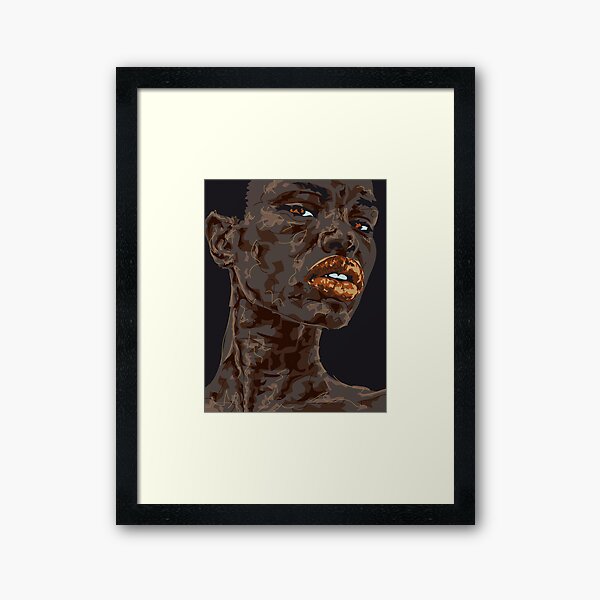 Lady Ghana Gerahmter Kunstdruck