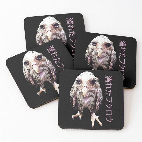 Item preview, Wet Owl Meme with Japanese designed and sold by KemeDesign.
