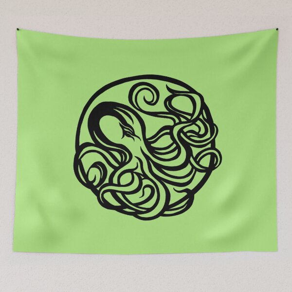 Item preview, Octopus Circle | Kraken Design designed and sold by Monochromatics by Corie Mae Dark.