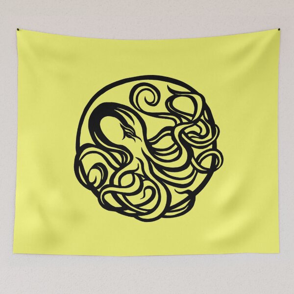 Item preview, Octopus Circle | Kraken Design designed and sold by Monochromatics by Corie Mae Dark.