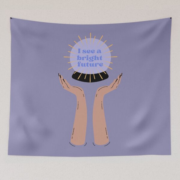 Item preview, I see a bright purple future  designed and sold by Thegentleshop.