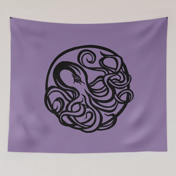 Item preview, Octopus Circle | Kraken Design designed and sold by Monochromatics by Corie Mae Dark.