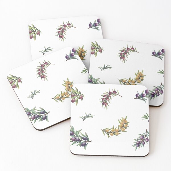 Item preview, Assorted Olives and Olive Branches Botanical designed and sold by silviaol.