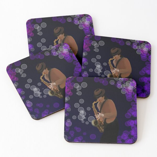 Item preview, Abstract saxophonist painting design designed and sold by MystixJack.