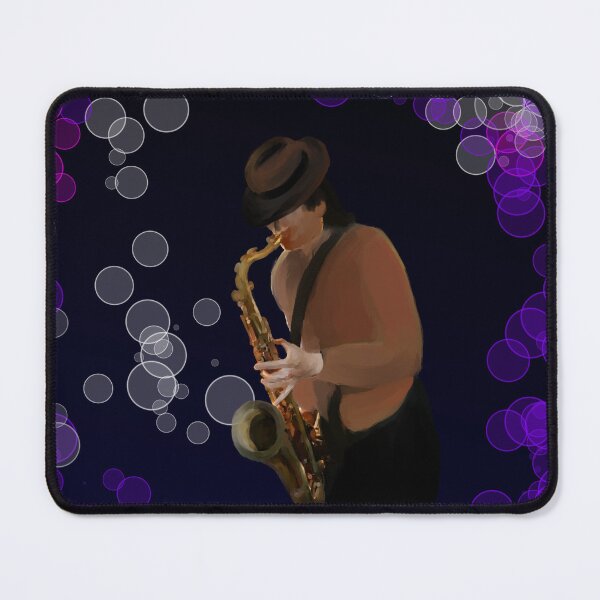 Item preview, Abstract saxophonist painting design designed and sold by MystixJack.