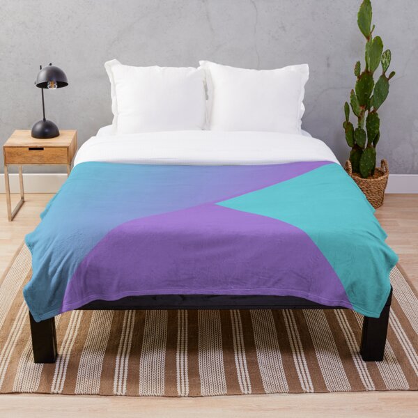 Aperçu de l'œuvre Dégradé géométrique dégradé violet à turquoise créée et vendue par GeoFormsArt.