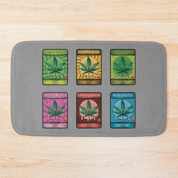 Item preview, The Most Common Cannabis Terpenes and their Benefits and Effects Stoner Art StickerPack designed and sold by YomeHayin.