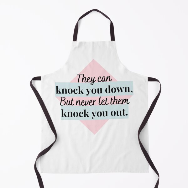Item preview, They Can Knock You Down, But Never Let Them Knock You Out Pink & Blue designed and sold by Hear4theEars.
