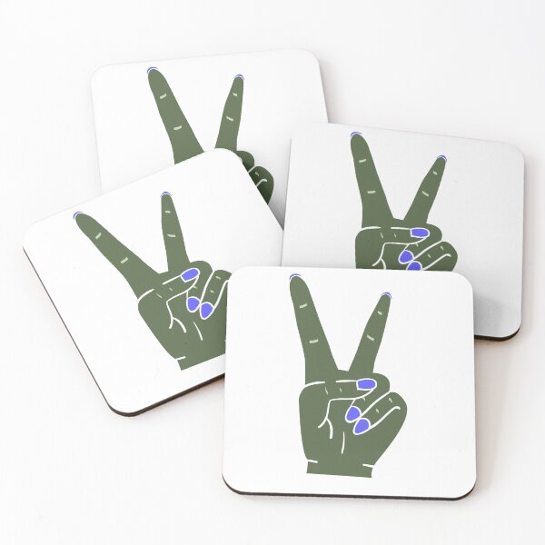 Item preview, Olive and blue peace out sign designed and sold by Thegentleshop.