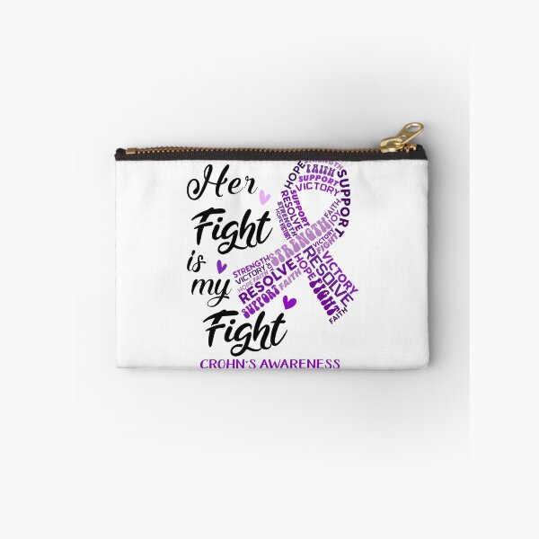 Item preview, Crohn's Warrior, Her Fight is my Fight Crohn's Awareness designed and sold by Greggwillard.